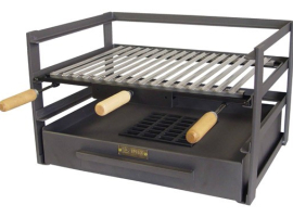 IMEX EL ZORRO TIROIR BARBECUE EN ACIER INOXYDABLE AVEC GRILLE