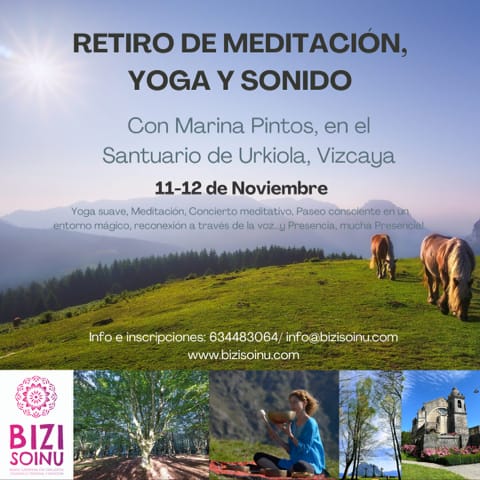 Retiro de meditación yoga y sonido