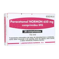 Paracetamol Normon 650 mg Paracetamol Normon 650 mg