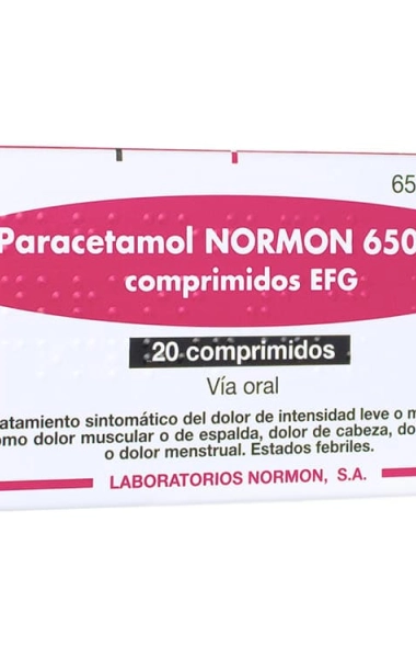 Paracetamol Normon 650 mg Paracetamol Normon 650 mg