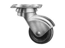 RUEDA MUEBLE AUXILIAR GIRATORIA PLASTICO PLETINA