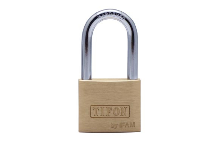 CANDADO LATON TIFON ARCO LARGO BLISTER