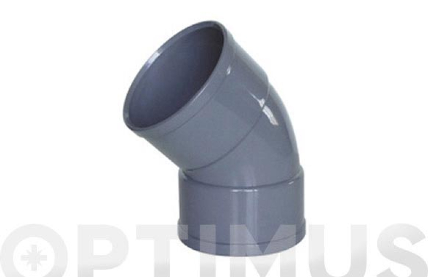 EVAC COUDE H-H 45º 040MMØ PVC HIDROT