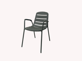 SILLA JARD 54,4X63,4X81CM NATUUR PP GRAFIT PUCON NT132441