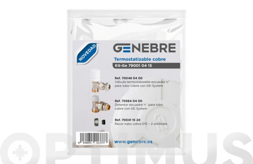 VALVULA RADIADOR TEMPORIZABLE EN KIT