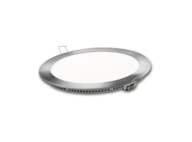 DOWNLIGHT LED EMPOTRAR PLATA REDONDO 18 W