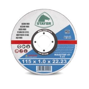 DISQUE DE COUPE STANDARD EN ACIER INOXYDABLE