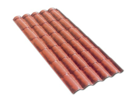 PLACA TEJA COPPO TERRACOTA ENVEJECIDA