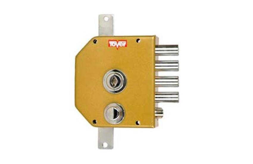 CERRADURA SOBREPONER CON VARILLAS GOLPE Y LLAVE