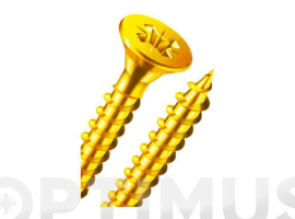 TIRAFONDO BICROMATADO CABEZA PLANA POZIDRIVE