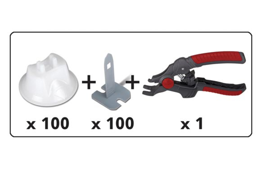 KIT DE MISE À NIVEAU POUR CARRELAGE NIVEAU RAPIDE