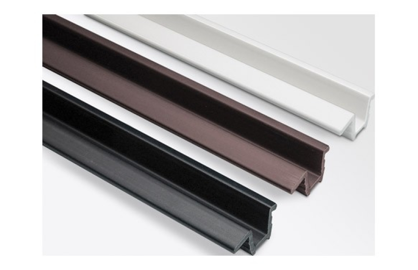 ROULEAU DE PROFILÉS PVC MARRON HAUT/BAS22/42