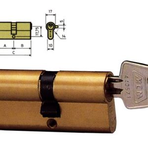CYLINDRE C CLÉ EN LAITON CLÉ DENTELÉE