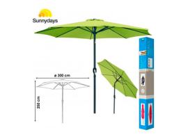 PARASOL ALUMINIO INCLINABLE VERDE PISTACHO 