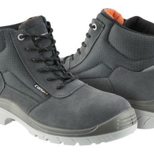BOTTE DE SÉCURITÉ S1P COMP+ CUIR FENDU GRIS