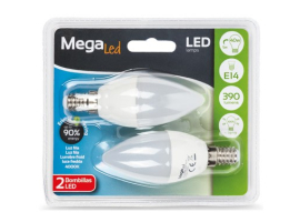 LAMPE BOUGIE LED (2UNI)