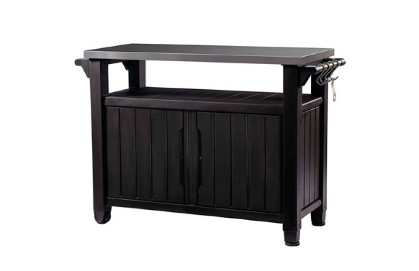 TABLE DE BARBECUE EN RÉSINE MARRON