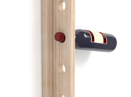 PORTE-BOUTEILLES EN PIN NON VERNI