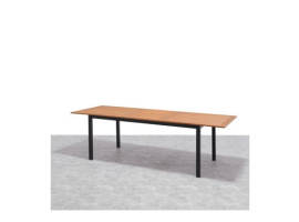 TABLE EN BOIS KINGSBURY EXTENSIBLE EN ALUMINIUM
