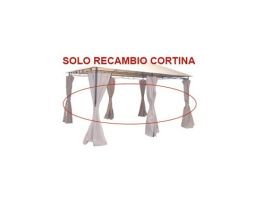 CORTINA RECAMBIO (JGO 6U) P/PERGOLA METAL 2,95X3,9