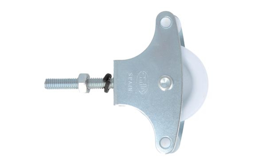POLEA TENDEDERO CON TORNILLO ZINCADA MODELO 1