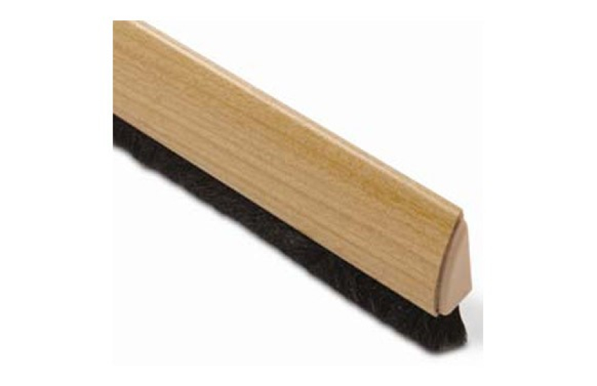 BURLETE BAJO PUERTA CURVO PVC/CEPILLO ADHESIVO