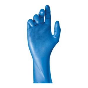 GUANTE DESECHABLE GRIPPAZ AZUL * 50 UDS