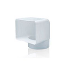 COUDE VERTICAL DE TUYAU D'EXTRACTION EN PVC