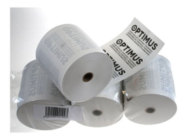 ROLLO PAPEL TICKETS TERMICO 4 ROLLOS OPTIMUS