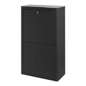 CONTENEDOR BASURA ECOLOGICO ACERO LACADO CUBEK 