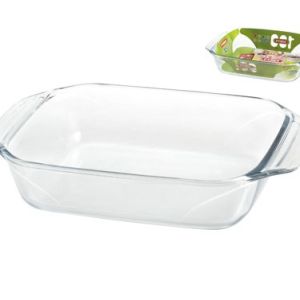 BANDEJA VIDRIO RECTANGULAR