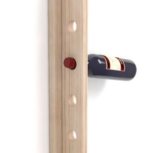 PORTE-BOUTEILLES EN PIN NON VERNI
