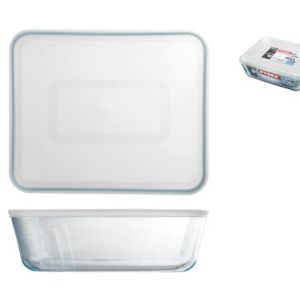 RÉCIPIENT EN VERRE AVEC COUVERCLE EN PYREX