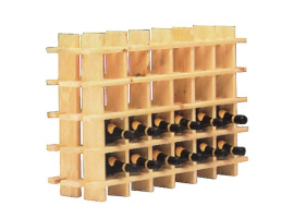 PORTE-BOUTEILLES EN PIN NON VERNI