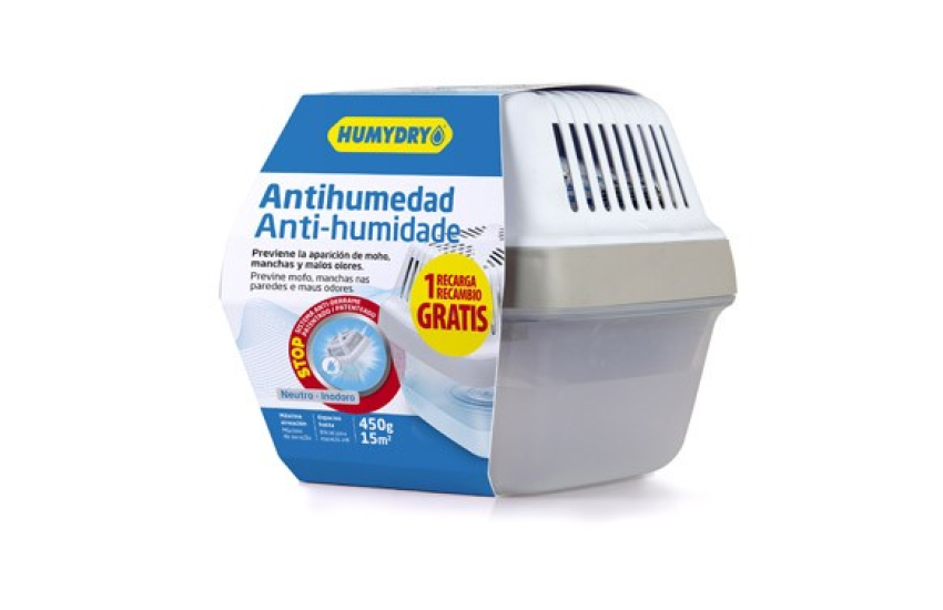 ANTIHUMEDAD DISPOSITIVO + 2 RECARGAS 450 GR HUMYDRY