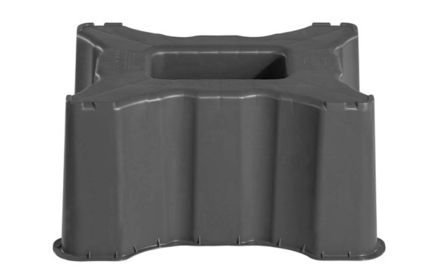 BASE DEPOSITO RECTANGULAR GRAFITO 