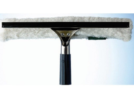 NETTOYEUR DE VITRES HUMIDE EN ACIER INOXYDABLE AVEC ADAPTATEUR DE POIGNÉE