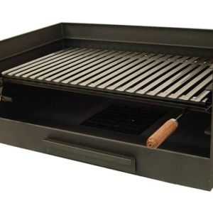 BARBECUE AVEC GRILLE EN ACIER INOXYDABLE
