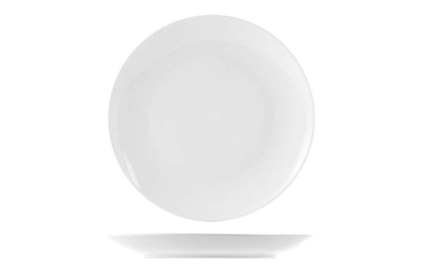 PLATO PORCELANA SWEDEN COUPE  BLANCO PLATO PORCELANA SWEDEN COUPE  BLANCO