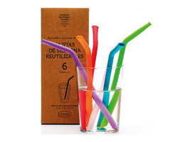 PAILLES EN SILICONE RÉUTILISABLES (SET DE 6 PIÈCES)