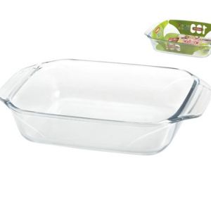 BANDEJA VIDRIO RECTANGULAR