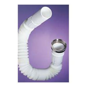 MANGUITO SIFON EXTENSIBLE 30 A 80CM RACORD METALIC