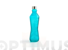 BOUTEILLE EN VERRE BLEU TURQUOISE
