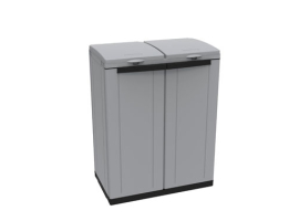 ARMARIO RECICLAJE ECOLINE GRIS 2 PUERTAS