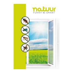 MOSQUITERA VENTANA FIJA C/FIJACION TEXTIL NEGRA