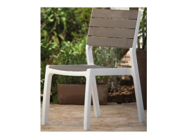 SILLA RESINA BLANCO-CAPUCHINO