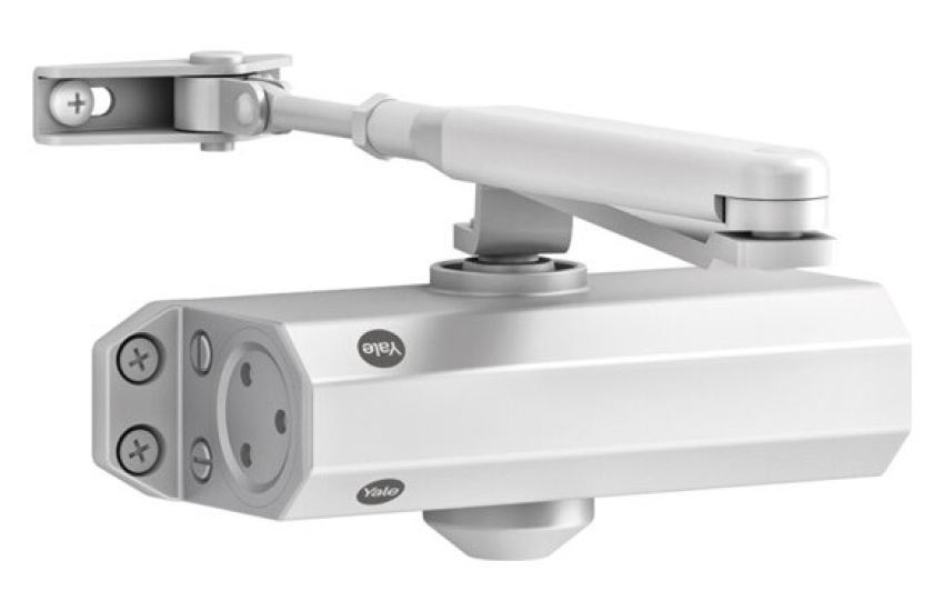 CIERRAPUERTA 3500 BRAZO RETENEDOR FUERZA 2-4 BLANCO YALE  CIERRAPUERTA 3500 BRAZO RETENEDOR FUERZA 2-4 BLANCO YALE