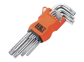 LLAVE TORX INVIOLABLE LARGA JUEGO 9 PIEZAS