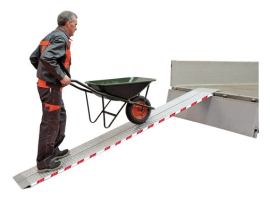 RAMPE PLIANTE BI-PLAT EN ALUMINIUM