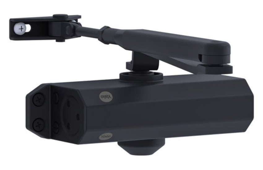 CIERRAPUERTA 3500 BRAZO RETENEDOR FUERZA 2-4 NEGRO YALE  CIERRAPUERTA 3500 BRAZO RETENEDOR FUERZA 2-4 NEGRO YALE